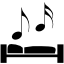 Chambre avec radio